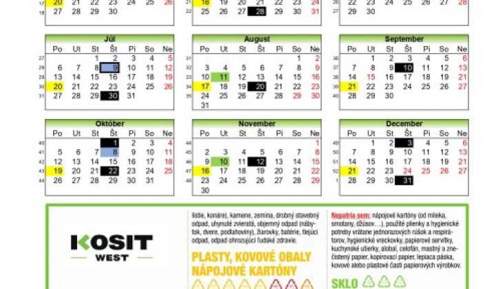 1. fotografia fotogalérie Aktuality / Harmonogram zvozu KO 2026   - foto