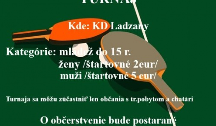 1. fotografia fotogalérie Aktuality / Štefanský stolnotenisový turnaj - foto